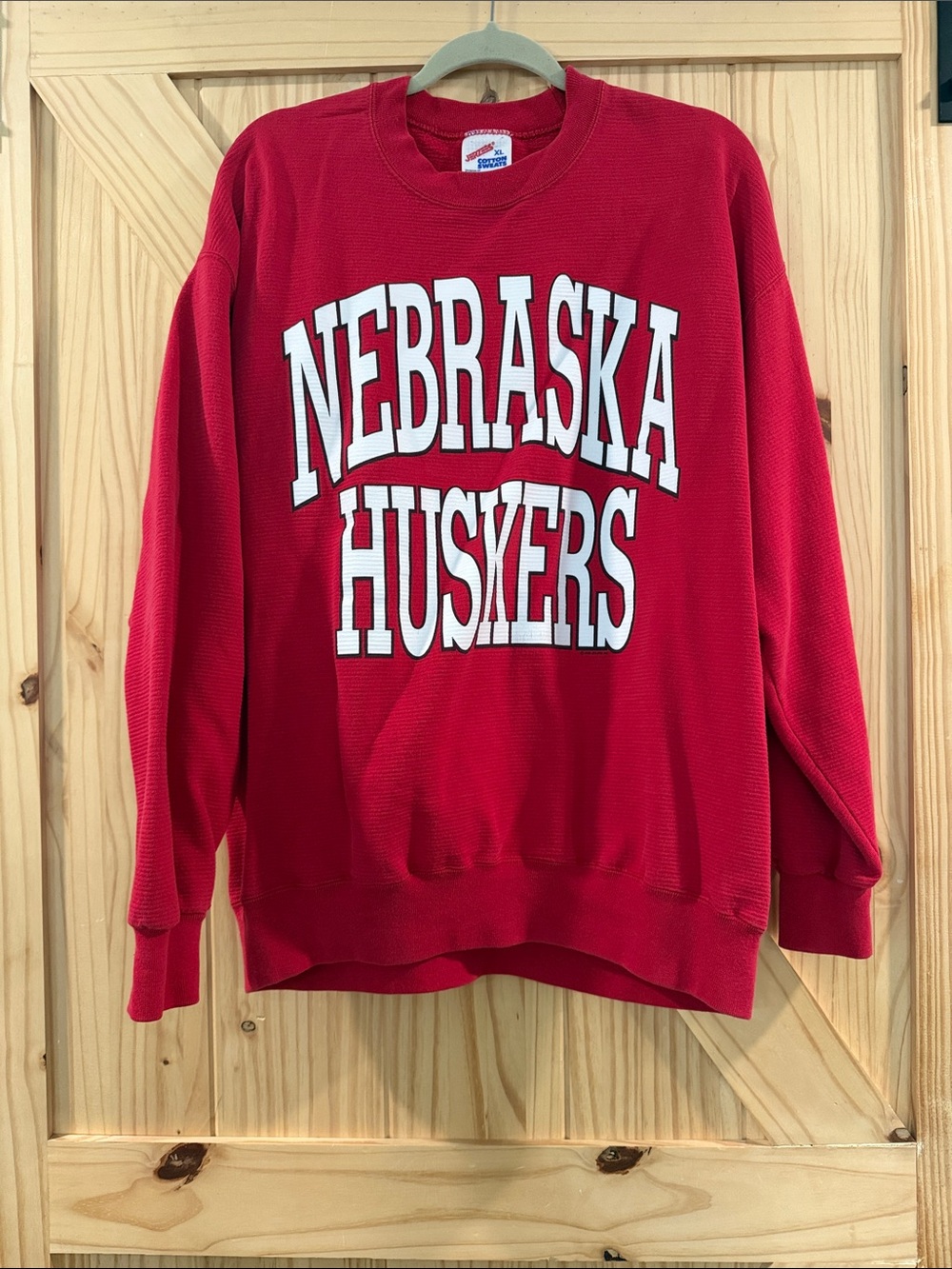 Jerzees Red Nebraska Huskers Crewneck Sweatshirt